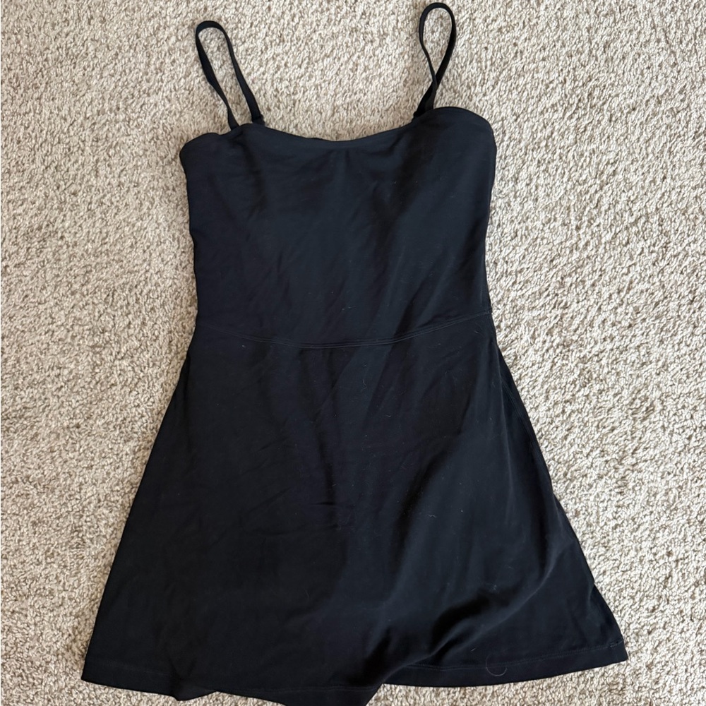 Aritzia Black Mini Dress with Spaghetti Straps